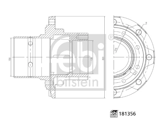 Buje de rueda trasero Mercedes Benz Truck TRUCK ATEGO I (1998-2004)