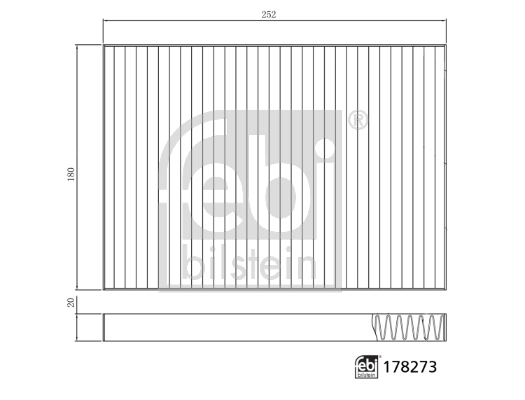 178273 Febi Filtro antipolen