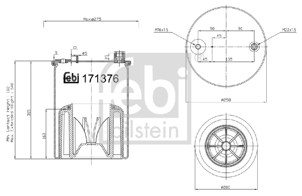 Comprar 6122NP47 Continental/Siemens Bolsa neumática del eje