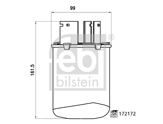 Filtro combustible Febi 172172 precio, desde 31,06 EUR