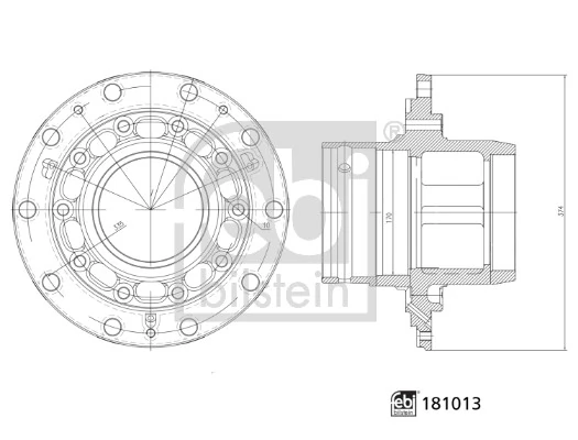 Buje de rueda trasero Mercedes Benz Truck TRUCK ATEGO I (1998-2004)