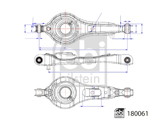 Brazo inferior trasero izquierdo/derecho Febi 180061 precio, desde 49,84 EUR