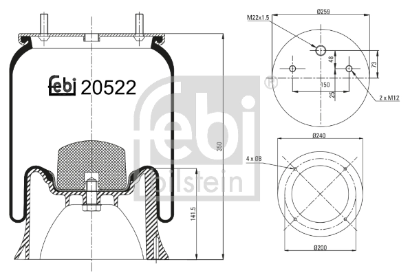 Comprar 4022NP03 Continental/Siemens Bolsa neumática del eje