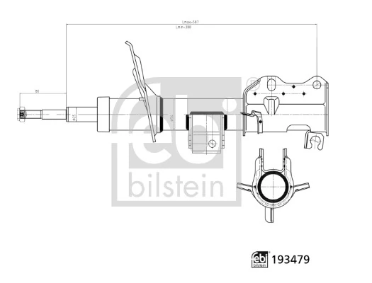 Amortiguador para Mercedes Vito 639