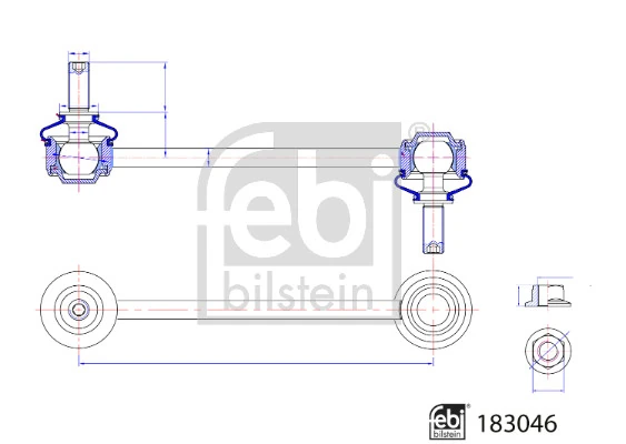 Bieleta estabilizadora trasera para Peugeot 508 FB, FH, F3