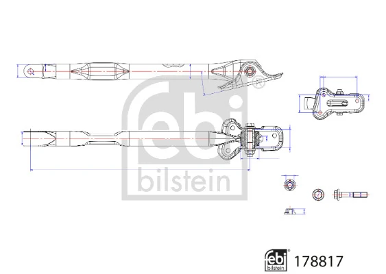 Brazo longitudinal inferior izquierdo de la suspensión trasera Febi 178817 precio, desde 76,96 EUR