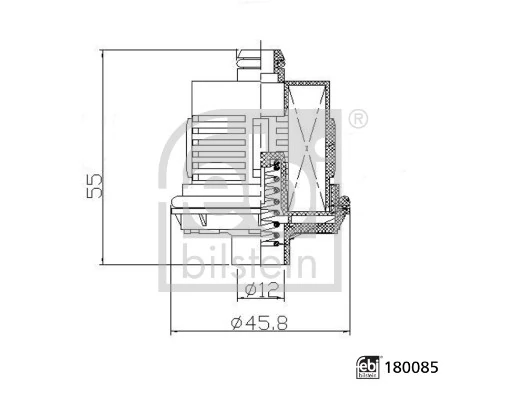 Filtro del sistema hidráulico Febi 180085 precio, desde 27,65 EUR