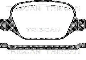 Pastillas traseras Peugeot/Citroen 1617256880