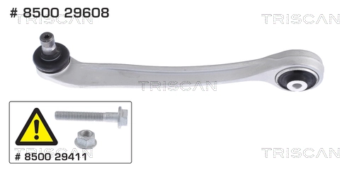 Brazo de suspensión delantera, superior izquierda Mercedes 8E0407505