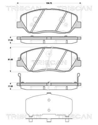 Pastillas delanteras para SsangYong Actyon  