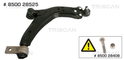 Brazo inferior derecho de la suspensión delantera Polcar 2324381K