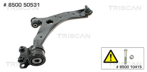 Brazo inferior derecho de la suspensión delantera 555 SAM112R