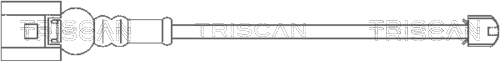 Sensor de desgaste de las pastillas de freno delanteras para Volkswagen Passat B8 3G2, CB2