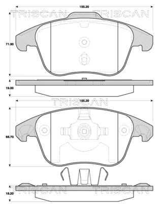 Pastillas freno delanteras Peugeot 307 CC descapotable (3B) (2003 - 2009) precio, desde 45,82 USD
