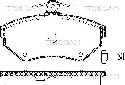 Pastillas de freno 8671019136 Renault (RVI)