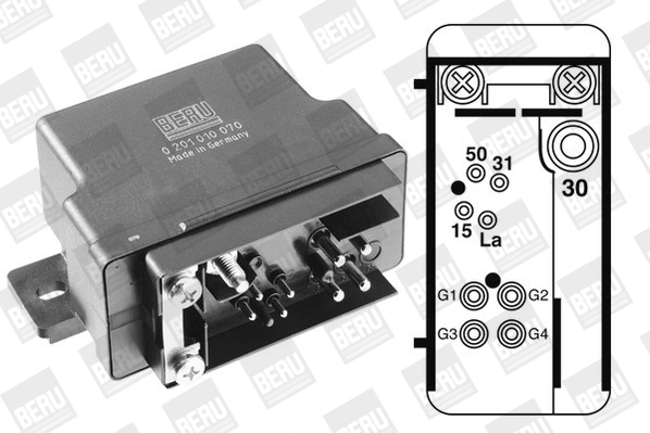 Relé de bujías incandescentes para Mercedes E  T124