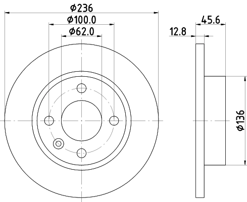 Disco de freno delantero para Skoda Felicia I (791, 6U1)