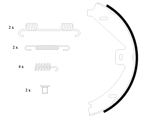 Pastillas de freno de mano GLK  SUV (2008-2015) original desde 37,00 €