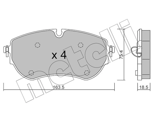 Comprar Pastillas de freno delanteras de disco Volkswagen AMAROK  2HA, 2HB, S1B, S6B, S7A, S7B a bajo precio