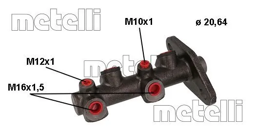 Cilindro principal de freno para Ford Fiesta  (F3L, F5L)