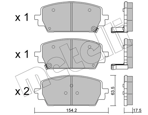 Pastillas de freno delanteras para KIA Sorento IV (MQ4, MQ4A)