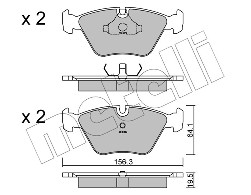 Comprar Pastillas de freno delanteras de disco BMW 5  E28 a bajo precio