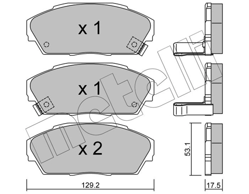 Pastillas de freno delanteras para Honda Accord III (CA4, CA5)