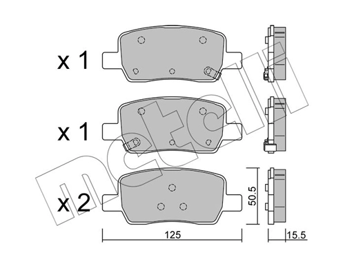 Pastillas traseras de freno KIA Sorento IV desde 43,55 €