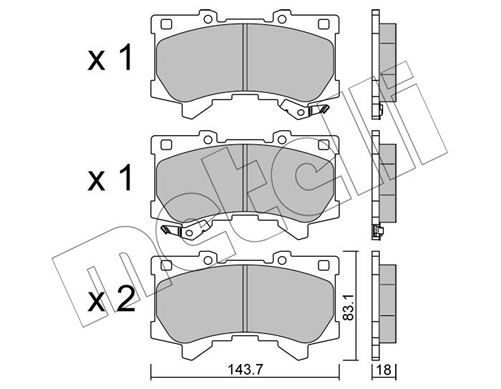 Comprar Pastillas delanteras de freno Land Cruiser  J300