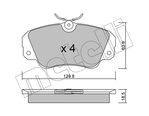 Pastillas delanteras Opel Omega  (1994-2005)