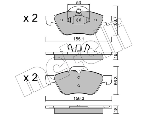 Pastillas de freno delanteras para Renault Laguna III (BT0, BT1)