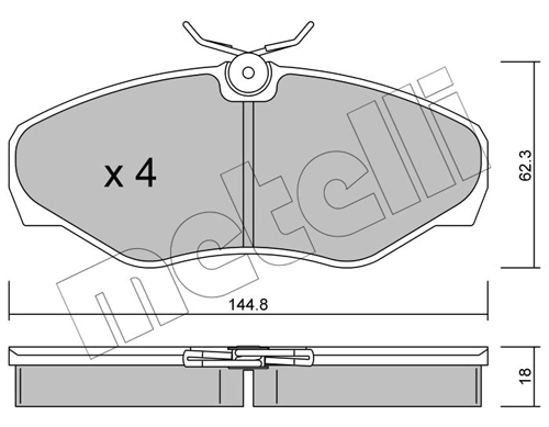Pastillas de freno para Nissan Primastar X83