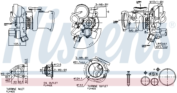 93454 Nissens Turbo para motor