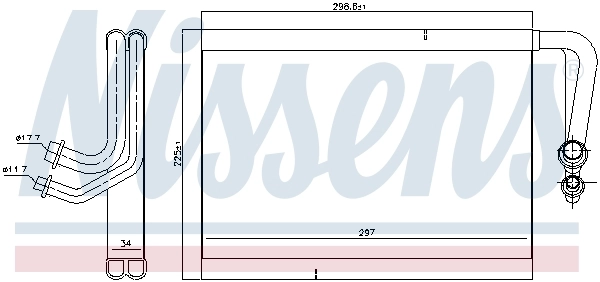 Evaporador Nissens 92337