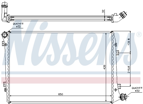 65291A Nissens Refrigeración del motor