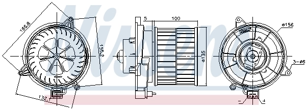 Ventilador interior Nissens 87311