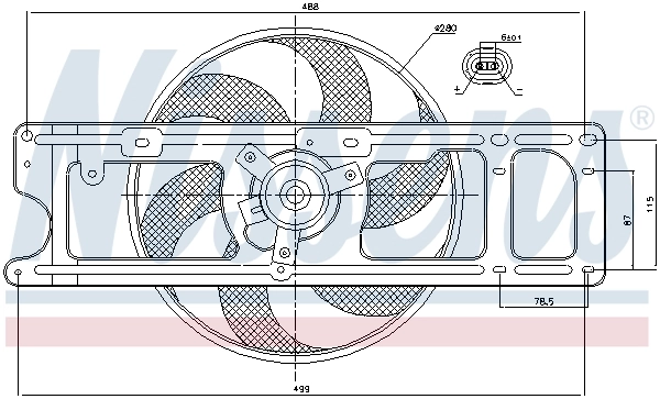 Ventilador del radiador Nissens 85253