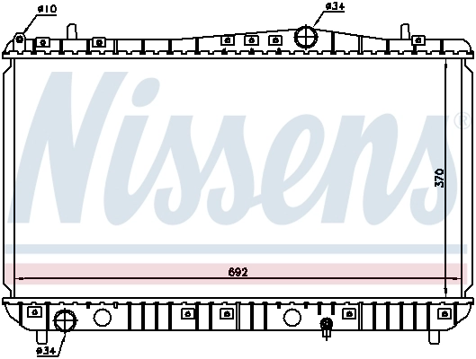 Radiador 61664 Nissens