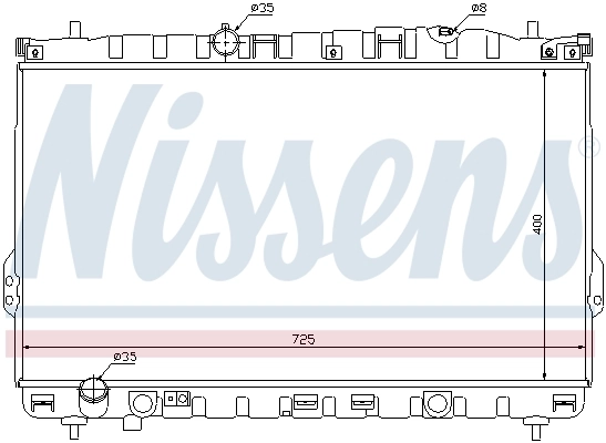 Radiador 67032 Nissens