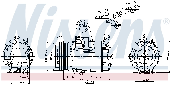 89222 Nissens Compresor climatizador
