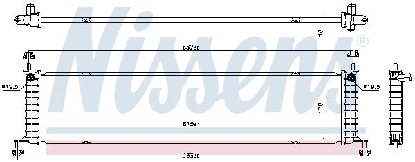 Radiador 606915 Nissens