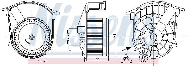 Ventilador interior Nissens 87262