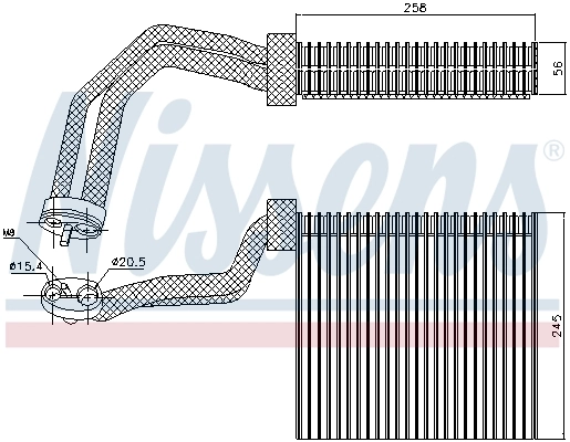 Evaporador Nissens 92293