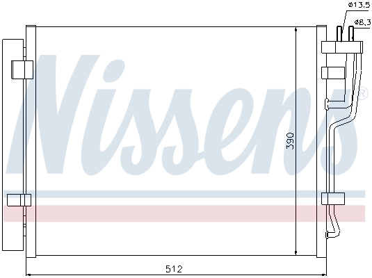 940007 Nissens Radiador de aire acondicionado