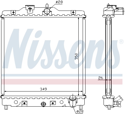 Radiador 63310A Nissens