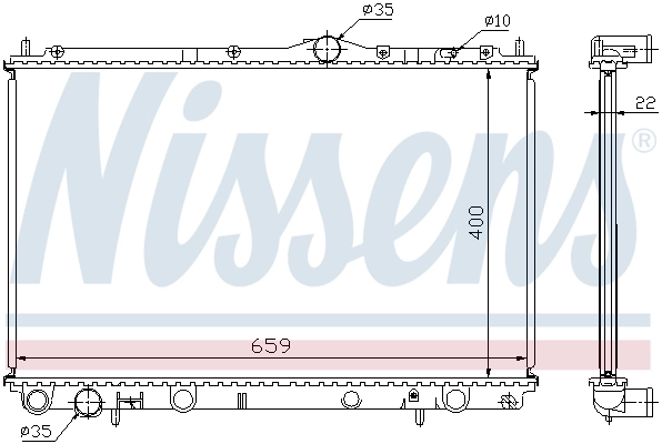 Radiador 65559A Nissens
