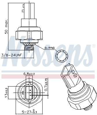 Sensor AC Nissens 301038
