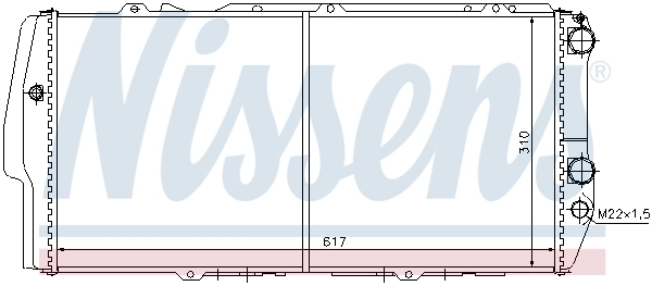 604781 Nissens Refrigeración del motor