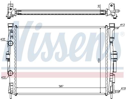Radiador 63765A Nissens