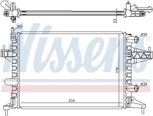 Radiador 63007 Nissens
